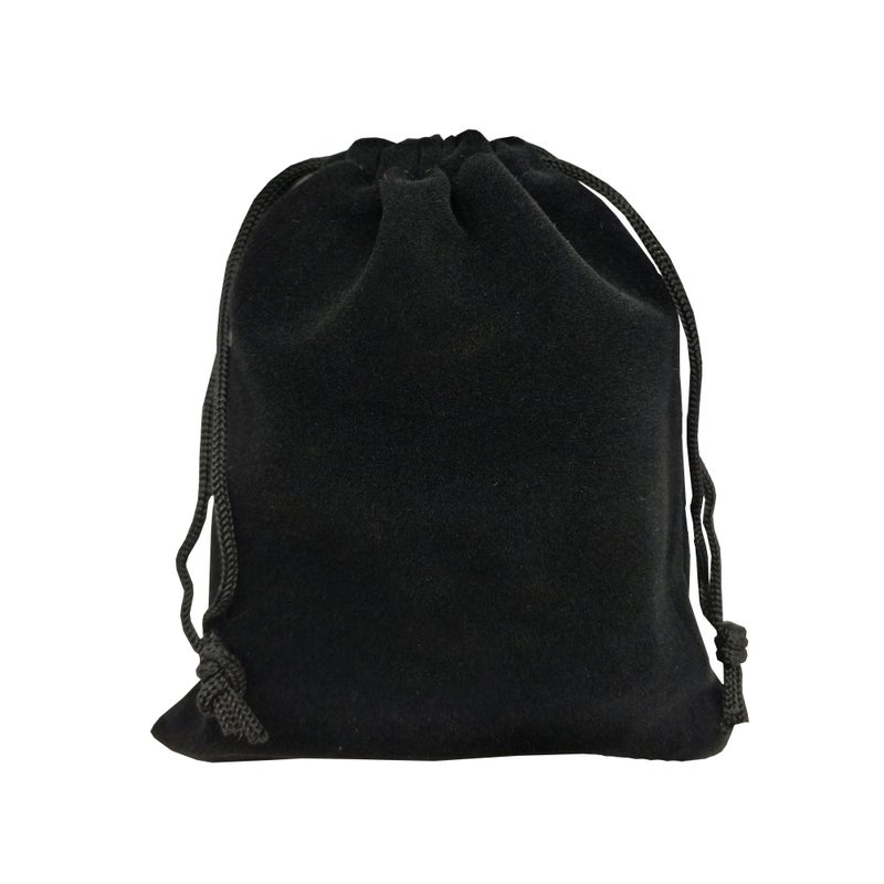 Ankirol 50pcs Velvet Drawstring Bags Jewelry Bags Pouches (Black, 5" X 7") - Image 2